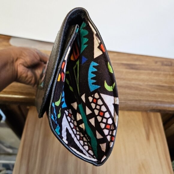 ZawadiGiftBeadke African Multicoloured Geometric Clutch Bag - Picture 4 of 5